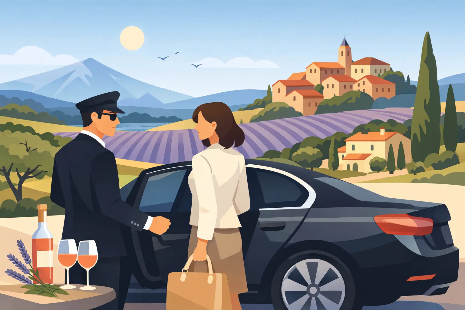 Mise à disposition avec chauffeur en Provence