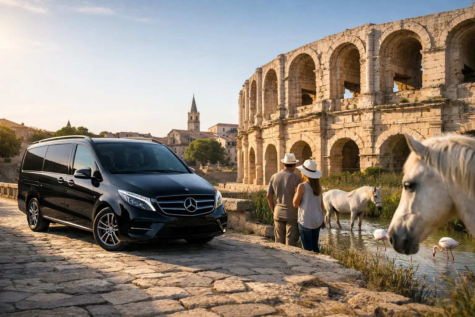 Visite privée Arles et Camargue avec chauffeur
