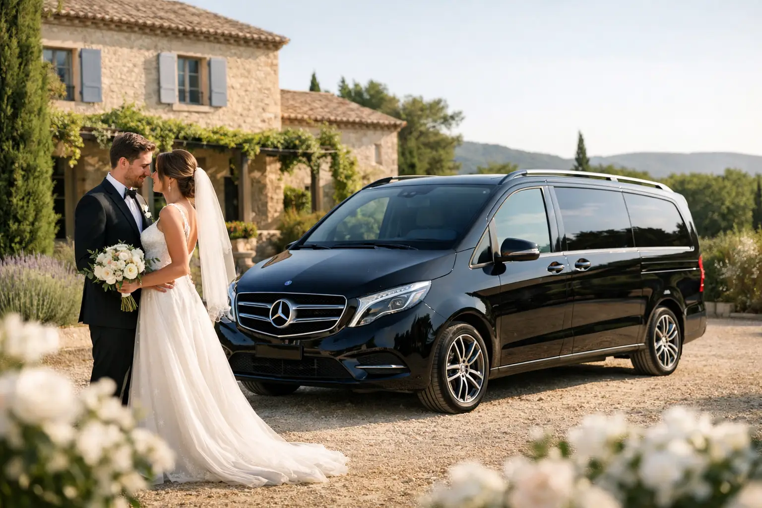 VTC mariage Provence sur mesure, sans imprévu