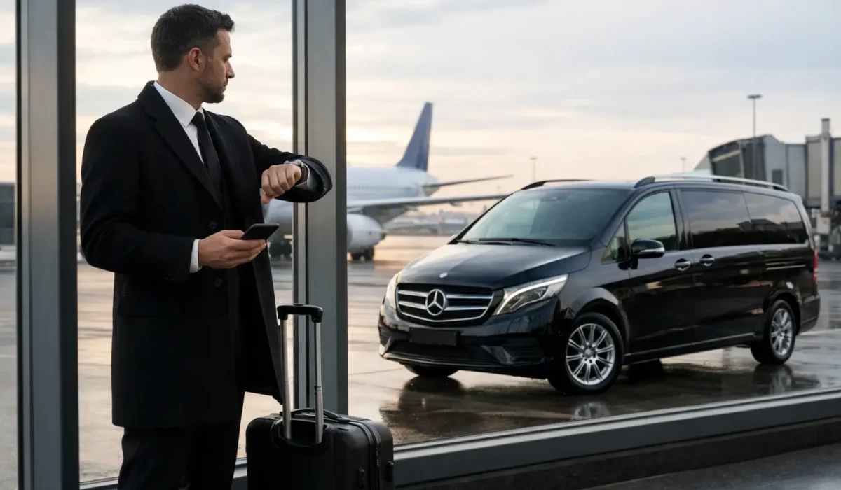 Un chauffeur attend-il un vol retardé ?