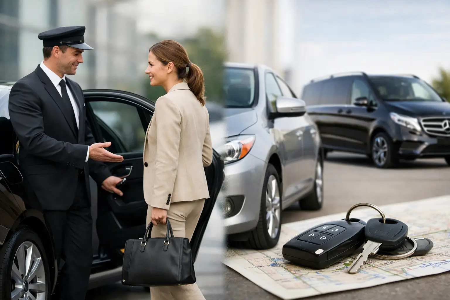 Chauffeur privé versus location voiture, que choisir ?