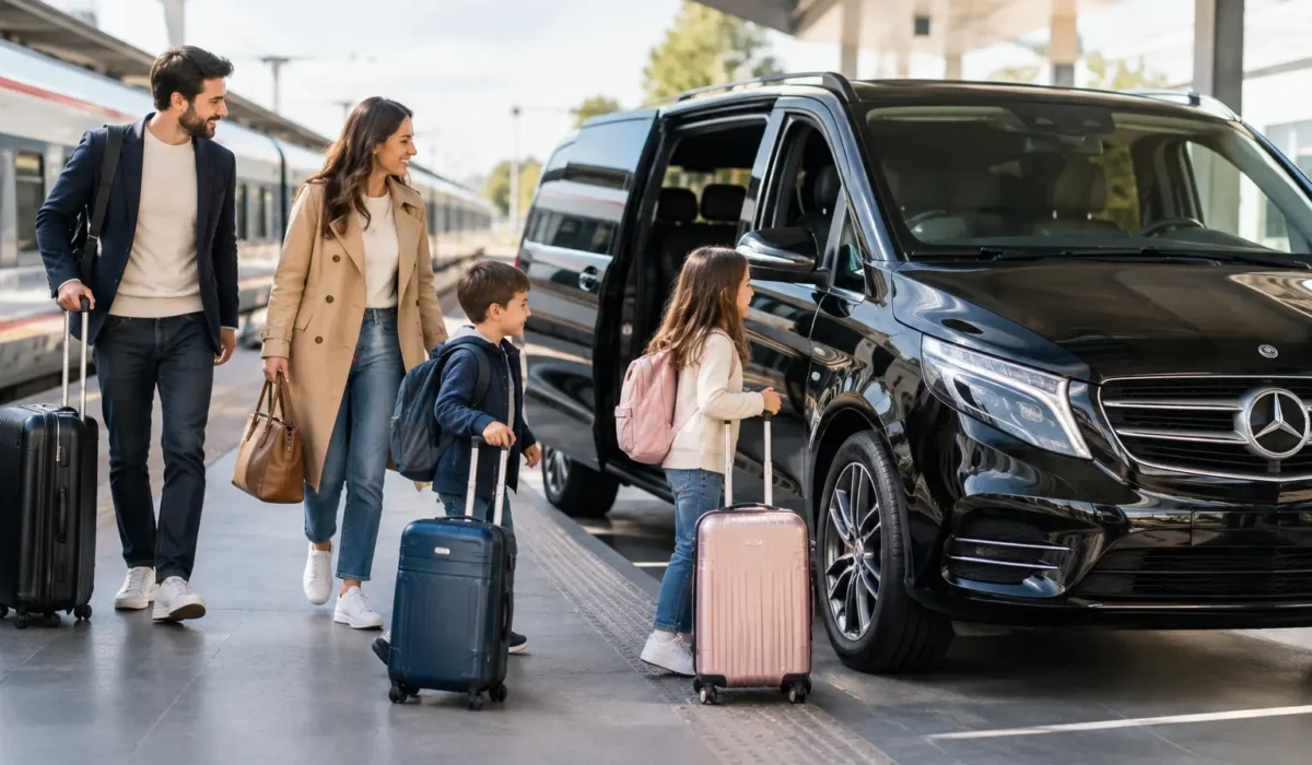 Transfert gare famille pour voyager sereinement