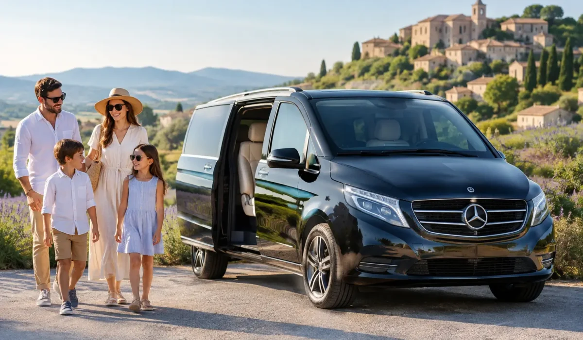 Un transport premium en famille en Provence