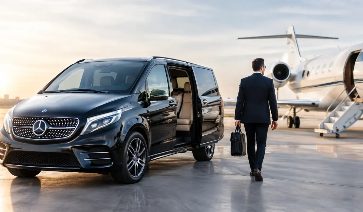 Navette aéroport entreprise haut de gamme